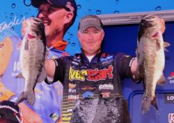 Comeback limit of the day: EverStart pro Randall Tharp of Gardendale, Ala., weighed in 28 pounds, 14 ounces, moving him up from fifth to second with a three-day total of 62 pounds.