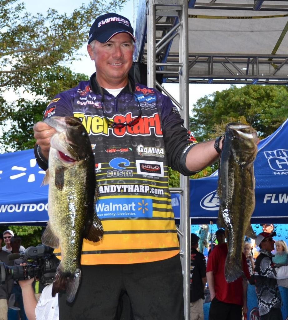 Image for Tharp continues to lead Walmart FLW Tour on Lake Okeechobee presented by Evinrude