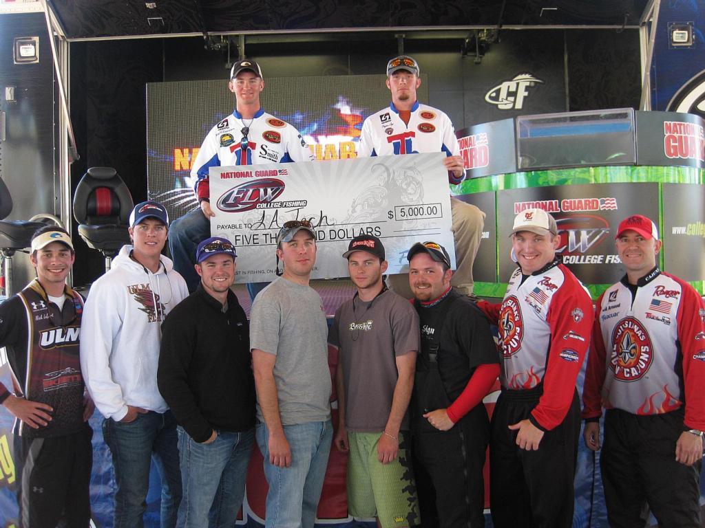 Image for Louisiana Tech University wins College Fishing Southern Conference event on Sam Rayburn Reservoir