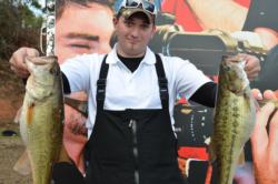 Co-angler Michael Tennison of Russell Springs, Ky., finished the day in second place with a total catch of 16 pounds, 1 ounce.
