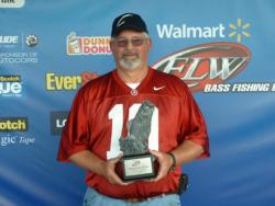 Gregory Nunnelly of Ohatchee, Ala., took first place in the Co-angler Division at the Walmart BFL Bama Division event at Lake Eufaula with a total catch of 13 pounds, 14 ounces. Nunnelly won nearly $1,800 in winnings for his efforts.
