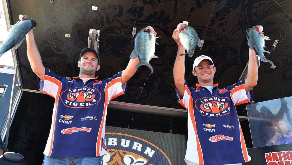 Image for Auburn University captures lead at FLW College Fishing National Championship