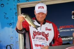 After a slow third day, Strike King pro Phil Marks finished in fourth place.