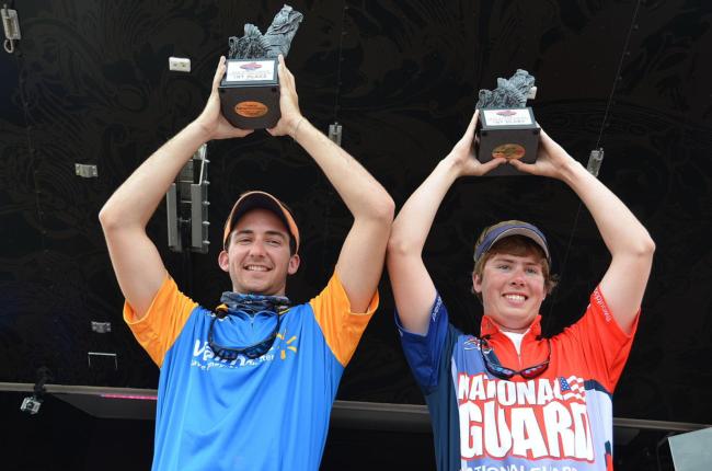 Dalton Anderson and Dawson Lenz of McIntosh High School took home the FLW High School Fishing National Championship title on Lake Murray.