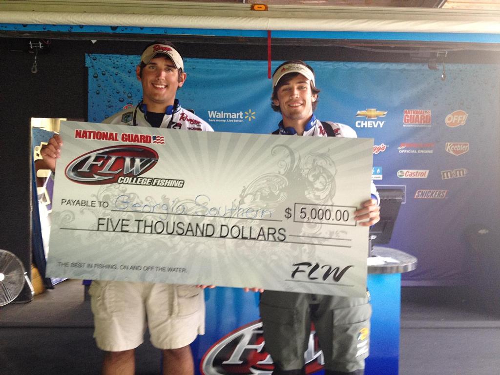 Image for Georgia Southern wins College Fishing event on Santee Cooper