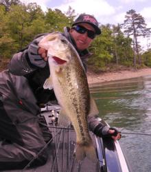 Brent Ehrler shows off the kind of quality largemouths needed to win on Beaver Lake.