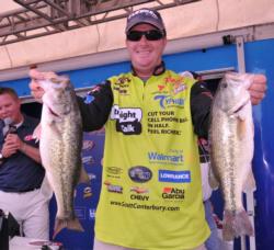 Scott Canterbury is in fifth place after day one with 14-5.