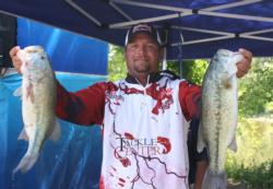 Zach King ended day one in the second spot with 20 pounds, 11 ounces.