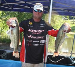 In third on the pro side is Jason Lambert with a day-one catch of 19-7.