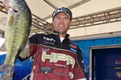 Clifford Pirch of Payson, Ariz., leapfrogged from eighth place to third after the third day of FLW Tour competition on the Potomac River.