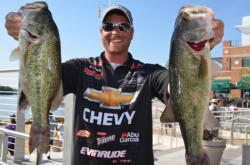 Chevy pro Bryan Thrift of Shelby, N.C., qualified for the Potomac River finals in eighth place.