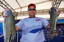 Bolstered by a total catch of 44 pounds, 11 ounces, co-angler Leo J. Reiter of Greenup, Ill., finished the Potomac River event in third place.