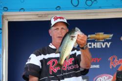 Kerry Barnett came two fish short of a limit, but still finished third.