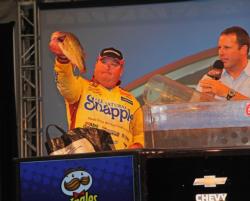 Snapple pro Jacob Powroznik caught all of his final-round fish on a Spro frog.