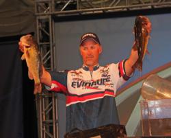 Tennessee pro Andy Morgan spent his day in the north end of the lake and wound up in fifth place.