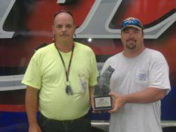 Co-anglers Lenny Baird of Stafford, Va., and Donald Smith of Henrico, Va., tied for the title in the July 21 Shenandoah Division event on the James River with a total weight of 11 pounds, 14 ounces. For their efforts, both anglers received a check for $1,380. 