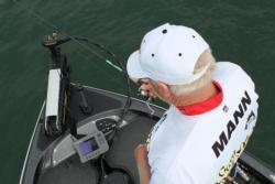 Tom Mann Jr. probes Lake Lanier
