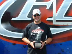 Co-angler Brendon Delaney of Highland, Ill., won the August 4 Illini Division event on Rend Lake with a total catch of 12 pounds, 5 ounces. That catch earned him more than $1,600 in tournament winnings. 