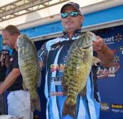 For the second consecutive day, Chris McCall caught a 21-pound, 6-ounce limit.