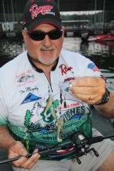Tom Murphy will try to mimic local shad schools with a 3-arm umbrella rig.