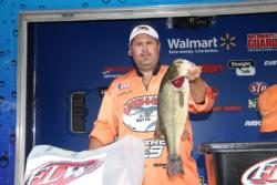 Fourth-place pro  Mark Wiese caught a 5-pounder on a topwater on day one.