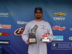 Co-angler Charley Slaton of Valliant, Okla., won the Sept.15-16 Okie Division Super Tournament on Grand Lake with a total weight of 25 pounds, 6 ounces. He took home nearly $2,600 in prize money. 