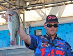 Second-place pro Blake Nick went back to the Wheeler Dam area to catch his fish.