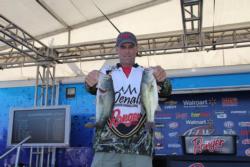 Mississippi co-angler Alan Hults improved three places on day three and finished in third place.