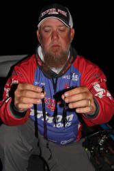 Kicker Fish Baits President Kelly Jones expects to find his quality bites by fishing slowly with soft plastics.