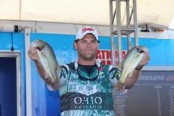 Former National Guard College Fishing  competitor  Wilson Burton moved up three spots to finish third.