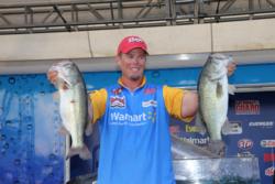 Second-place pro Keith Combs caught his biggest bag - 17-5 - on day four.