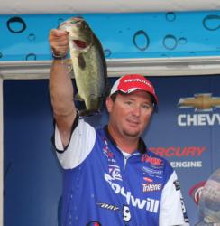 Flipping shallow grass put Goodwill pro  Chad Grigsby in fifth place.