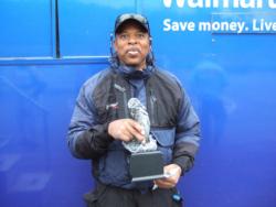 Co-angler Ernest Stephens of Orrum, N.C., took home top honors at the 2012 Walmart BFL Chevy Trucks Wild Card tournament on Lake Guntersville with a total catch of 29 pounds, 12 ounces. Stephens ultimately won over $2,300 in winnings.