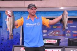 Brandon Medlock of Lake Placid, Fla., continues to march up the leaderboard with some big catches and now sits in second place with a three-day total of 28-8.