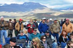 A good crowd was on hand to witness opening-round weigh-in at Lake Roosevelt.