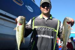 Daniel Leue of Colusa, Calif., grabbed the No. 1 qualifying spot heading into the final day of co-angler competition on Lake Roosevelt.