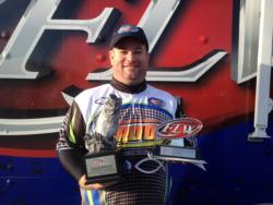 Co-angler John Goul of Philadelphia, Miss., won the Feb. 23 Mississippi Division event on Ross Barnett with four bass that weighed 15 pounds, 10 ounces. Gould was awarded over $2,200 in tournament winnings. 