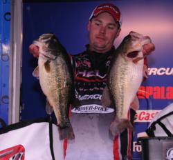 Despite weighing in fish like these all week, Alex Davis of Albertville, Ala., finished runner-up with a three-day total of 84 pounds, 5 ounces.