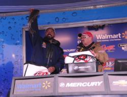 Co-angler Jim Austin of Lithonia, Ga., finished third with 36-6.