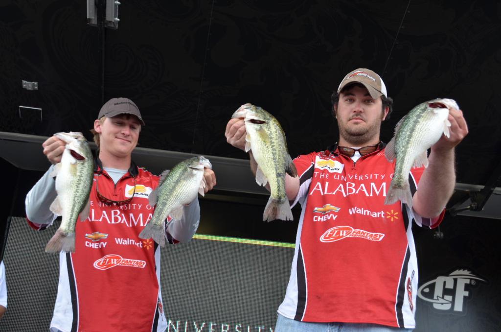 Image for University of Alabama maintains lead at FLW College Fishing National Championship