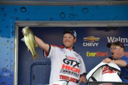 Castrol pro Philip Jarabeck caught this kicker on a spinnerbait to move him up the leaderboard rounding out the top five. 