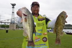 Straight Talk Wireless pro J.T. Kenney of Palm Bay, Fla., parlayed a 21-pound, 1-ounce catch into a 13th-place finish on Pickwick Lake after day one.