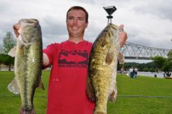 Pro David Suratt of Leoma, Tenn., parlayed a catch of 47 pounds, 1 ounce into a third-place finish after day two on Pickwick Lake.