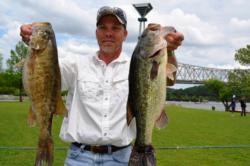 Tim Cummings of Waynesboro, Tenn., used a two-day catch of 37 pounds, 4 ounces to grab the overall lead in the Co-angler Division heading into the final day of competition on Pickwick Lake.
