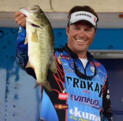 Scott Martin found a solid kicker on the third day of competition on Lake Eufaula. 