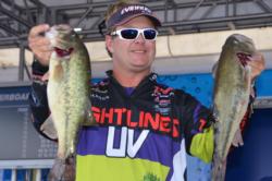Pro Barry Wilson of Birmingham, Ala., stands in second place overall heading into Sunday