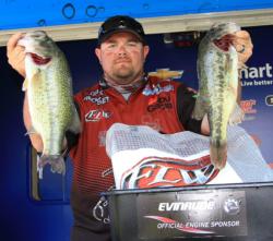 Rodney Mosley used a combination of popping frogs, chatterbaits and crankbaits to catch the fifth-place bag. 