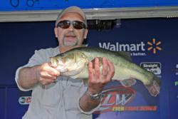 Top co-angler Alex Antipenko started his day with a 5-pound, 4-ounce largemouth that earned Big Bass honors. 