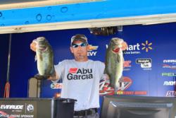 Fourth-place pro Robert Grike said he targeted areas with fewer fish, but better quality.