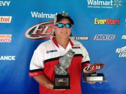 Co-angler Jason Mitchell of Aberdeen, Miss., won the June 22 Mississippi Division event on Lake Ferguson with a limit weighing 9 pounds, 13 ounces. He cashed a check worth over $1,800 for his efforts. 